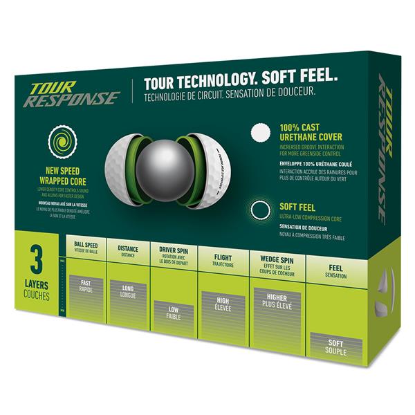 TaylorMade Tour Response Golf Ball Dozen White