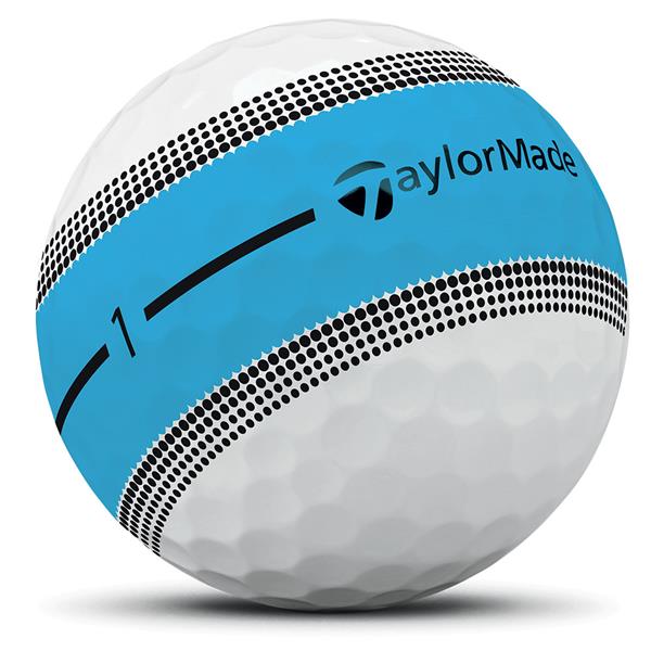 TaylorMade Tour Response Stripe Golf Ball Dozen Neon Blue