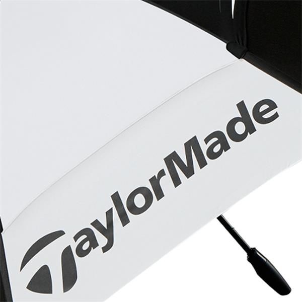 TaylorMade 68" Double Canopy Umbrella Black - White