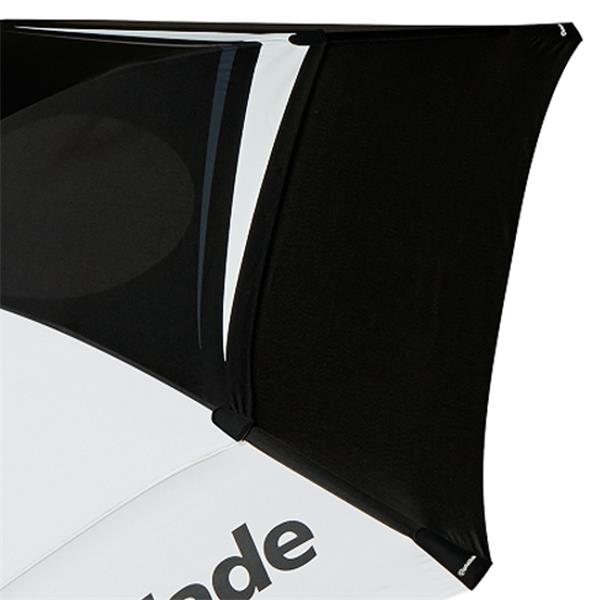 TaylorMade 68" Double Canopy Umbrella Black - White