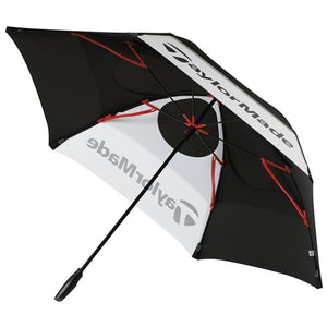 TaylorMade 68" Double Canopy Umbrella Black - White