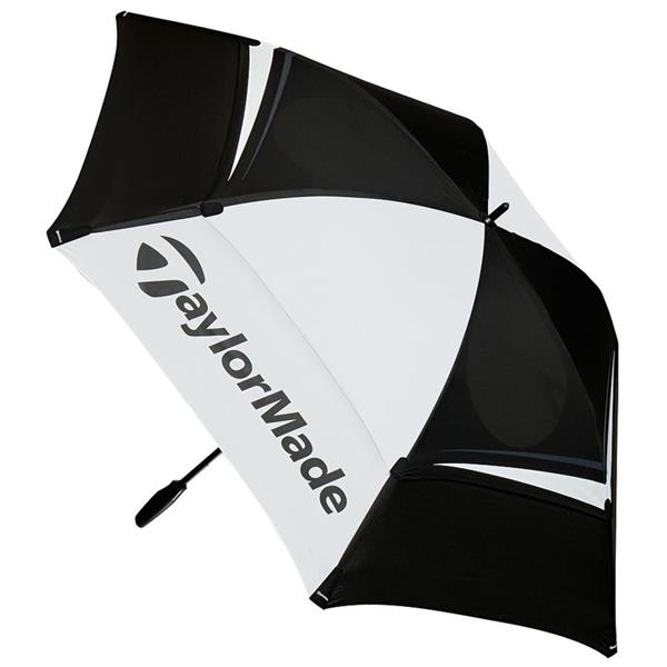 TaylorMade 68" Double Canopy Umbrella Black - White