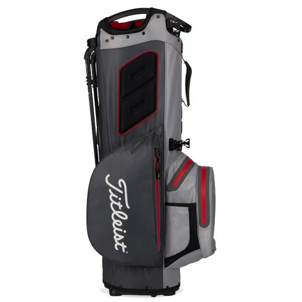 Titleist Hybrid 14 StaDry Stand Bag Charcoal - Grey - Red