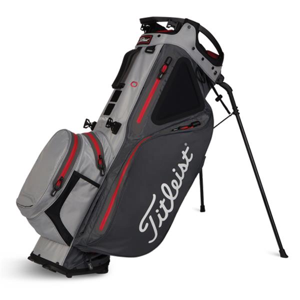 Titleist Hybrid 14 StaDry Stand Bag Charcoal - Grey - Red