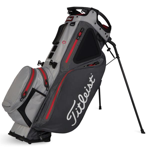 Titleist Hybrid 14 StaDry Stand Bag Charcoal - Grey - Red