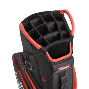 Titleist 14 Cart Bag Black - Black - Red