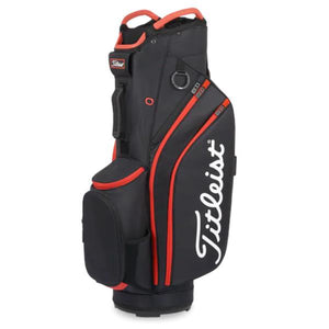 Titleist 14 Cart Bag Black - Black - Red