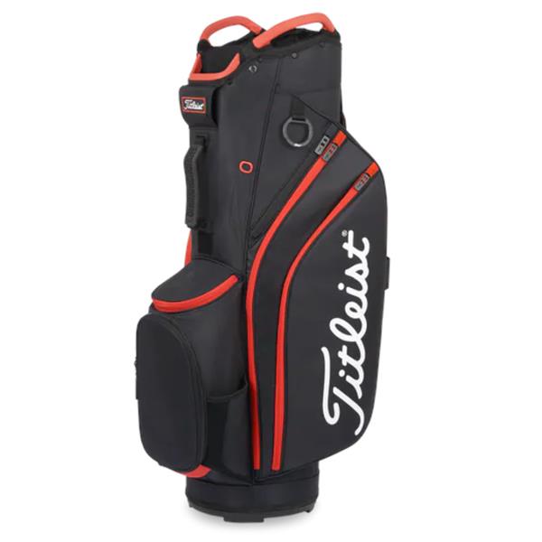 Titleist 14 Cart Bag Black - Black - Red