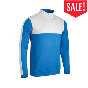 Sunderland Gents Arizona Therm Fleece MidLayer  Lightning Blue /White