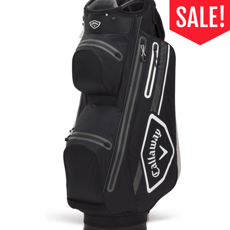 Callaway Chev Dry 14 Golf Cart Bag - Black/Charcoal/White