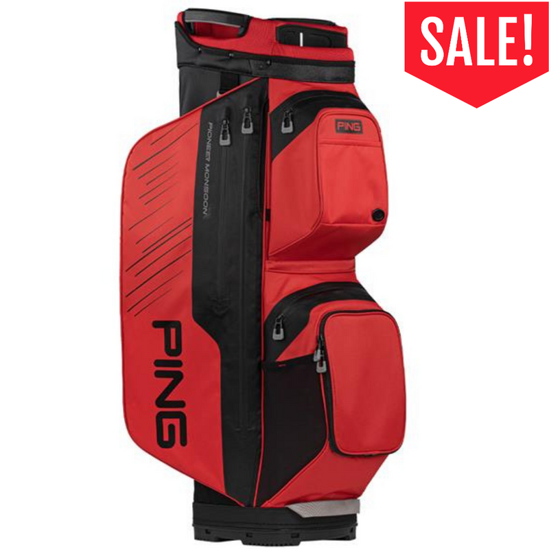 Ping Pioneer Monsoon 231 Cart Bag Red - Black