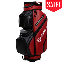 TaylorMade Deluxe Cart Bag Red - Black