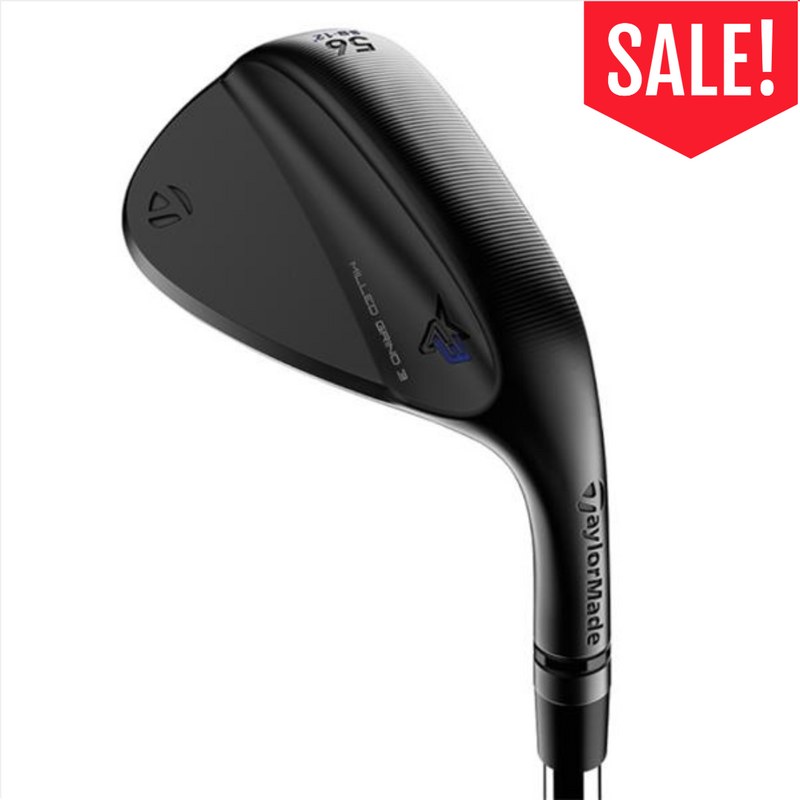 TaylorMade Milled Grind 3 Black Steel Wedge Gents RH