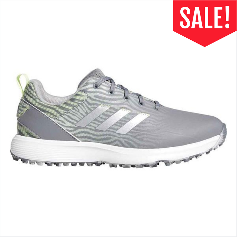 adidas Ladies S2G Spikeless Lace Shoes Grey Three - Silver Met - Almost Lime