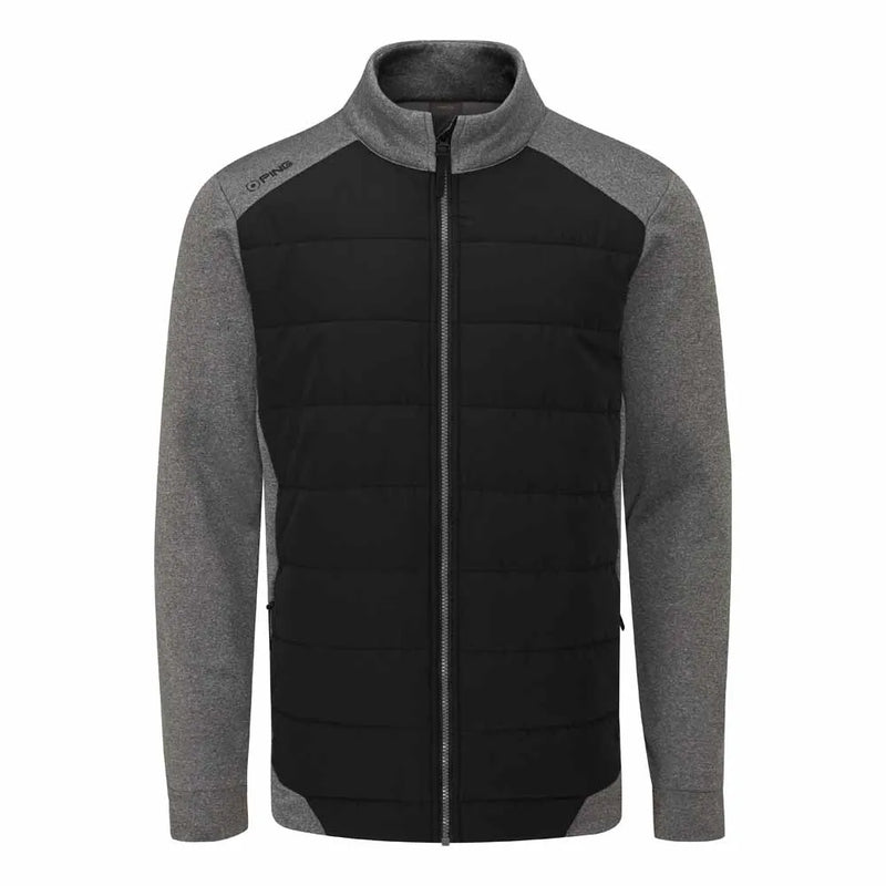 Ping Aiden Men's Hybrid Fleece Jacket - Asphalt Marl/Black