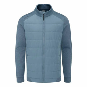 Ping Aiden Men's Hybrid Fleece Jacket - Blue Fusion Marl/Blue Fusion