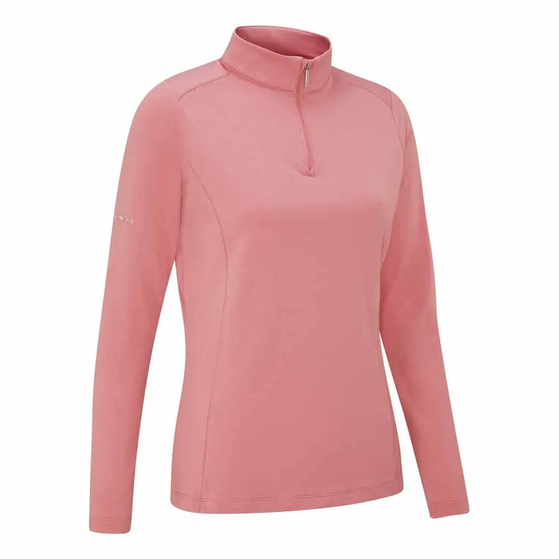 Ping  Aveline Ladies Long Sleeve Half Zip Top - Muted Pink