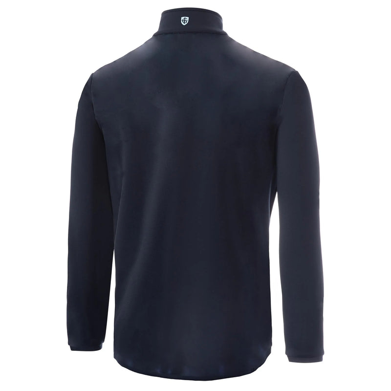 Island Green 'Chill Out' Zip Neck Top Layer Navy