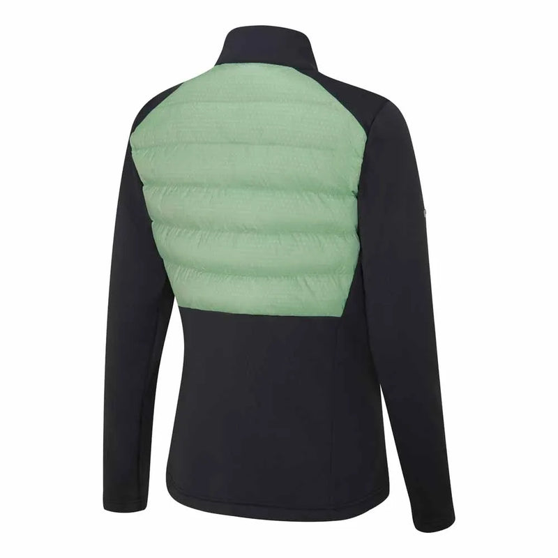 Ping  Clare Ladies Zoned Fleece Jacket - Black/Eucalyptus Multi