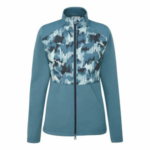 Ping Clare Ladies Zoned Fleece Jacket - Blue Fusion/Navy Multi