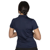 Island Green Classic Micro-pique Polo Shirt Navy Blue