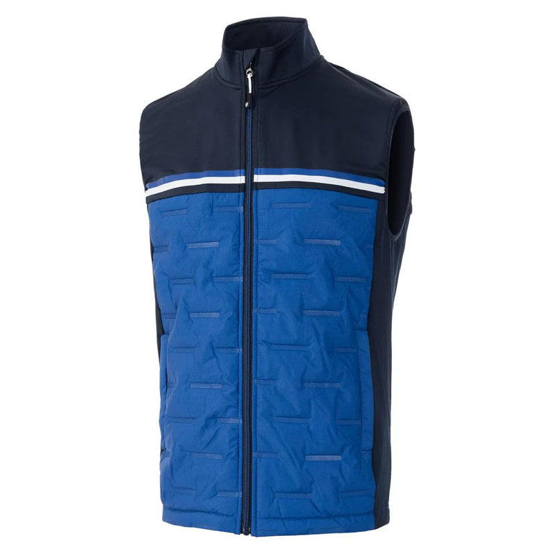 Island Green Thermal Stretch Padded Gilet Navy/Royal