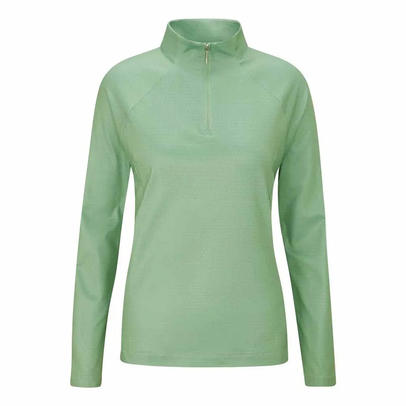 Ping Jasmine Ladies Printed Long Sleeve Top - Eucalyptus Multi