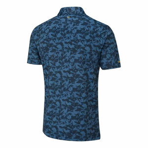 Ping Julian Men's Printed Polo Shirt - Blue Fusion Multi