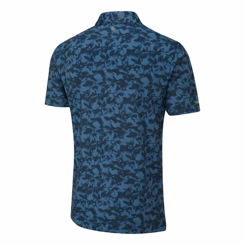Ping Julian Men's Printed Polo Shirt - Blue Fusion Multi