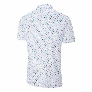 Ping Julian Men's Printed Polo Shirt - White Multi