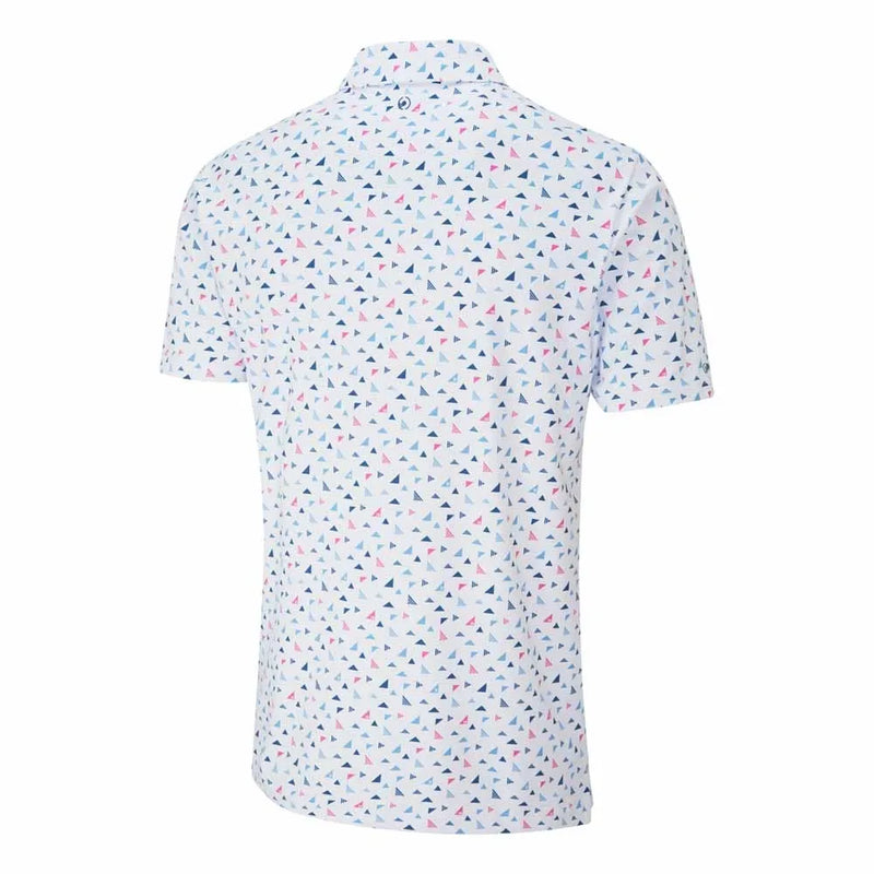 Ping Julian Men's Printed Polo Shirt - White Multi