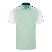 Ping  Kelly Men's Colour Block Polo Shirt - Misty Green Multi