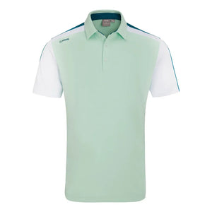 Ping  Kelly Men's Colour Block Polo Shirt - Misty Green Multi