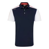 Ping  Kelly Men's Colour Block Polo Shirt - Navy Multi