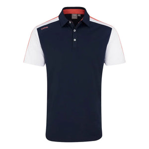 Ping  Kelly Men's Colour Block Polo Shirt - Navy Multi