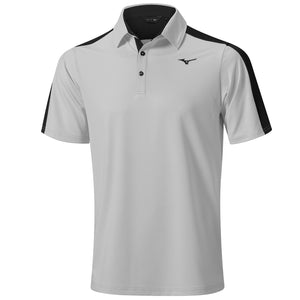 Mizuno Gents Comp Trim Polo Shirt Grey