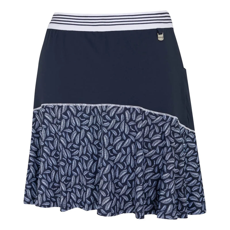 Ping  Odetta Ladies Printed Skort - Navy/Paradise Garden