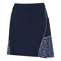 Ping  Odetta Ladies Printed Skort - Navy/Paradise Garden