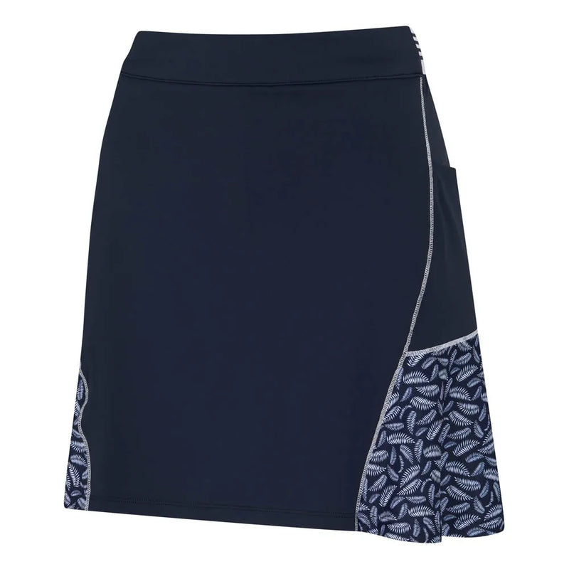 Ping  Odetta Ladies Printed Skort - Navy/Paradise Garden