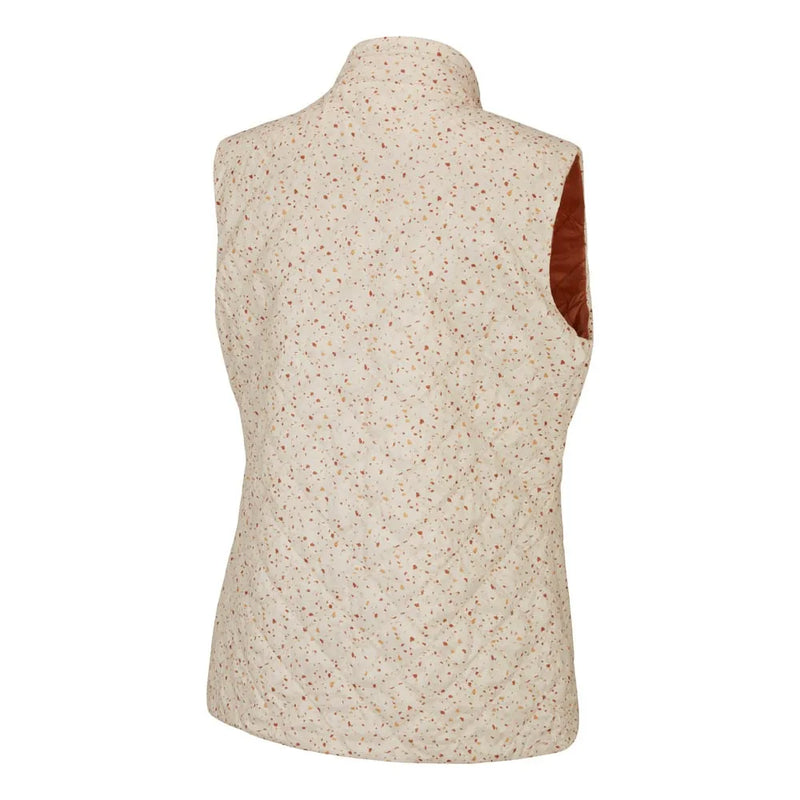 Ping Bryony Ladies Reversible Vest - Antique White Multi/Auburn