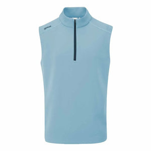 Ping Ramsey Men's Ribbed Fleece Vest - Sky Blue Marl