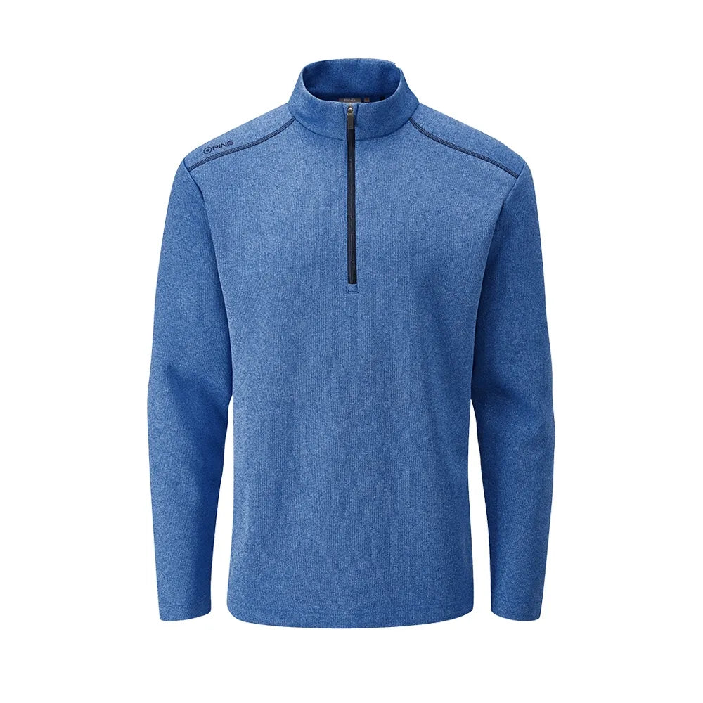 PING RAMSEY 1 2 ZIP FLEECE TOP Snorkel Blue Marl