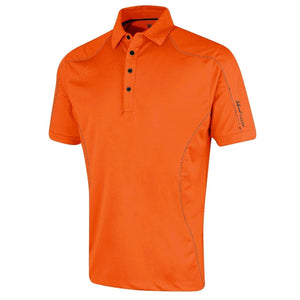 ISLAND GREEN MENS GOLF POLO SHIRT Burnt Orange