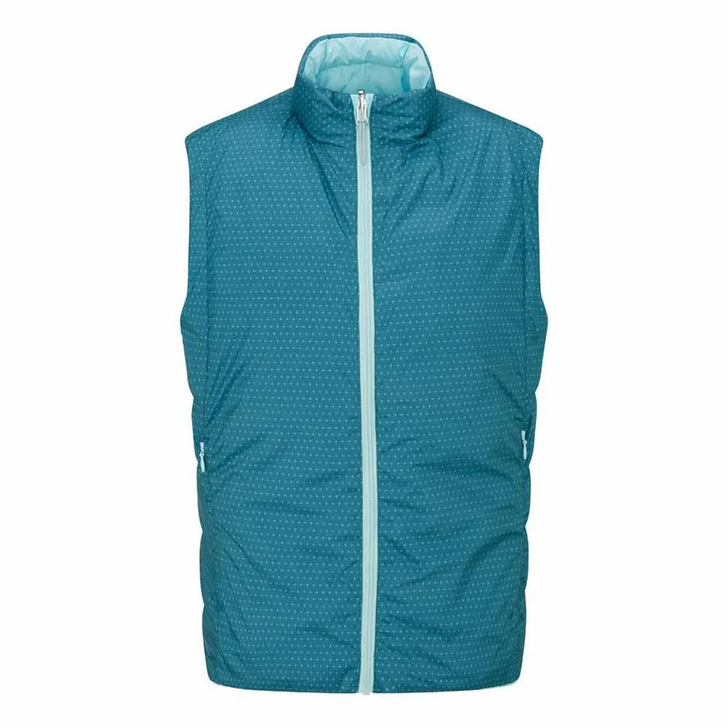 Ping  Samantha Ladies Insulated Reversible Vest - Opal/Blue Fusion Multi