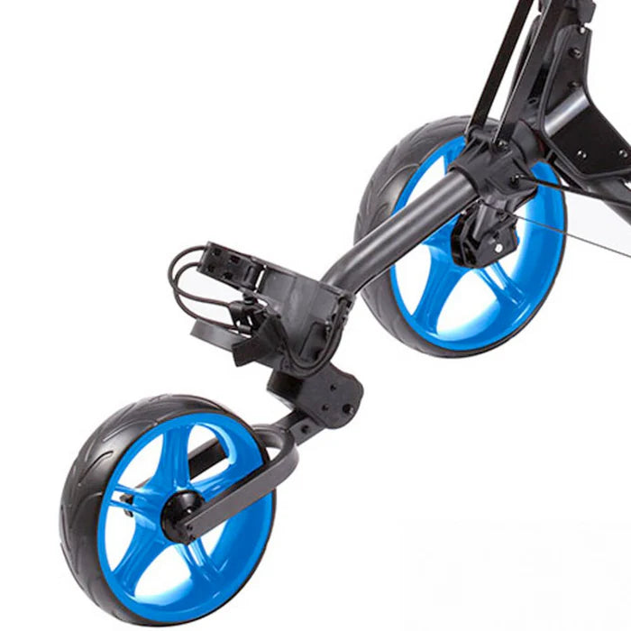 Skymax Cube 3-Wheel Push Golf Trolley - Charcoal/Blue