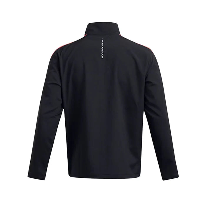Under Armour Storm Windstrike 1/2 Zip Golf Pullover - Black/Red
