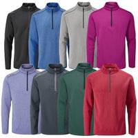 PING RAMSEY 1/2 ZIP FLEECE TOP RASPBERRY MARL