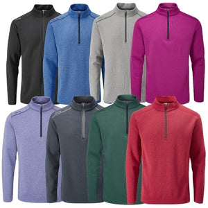 PING RAMSEY 1/2 ZIP FLEECE TOP RASPBERRY MARL