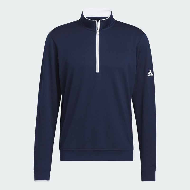 adidas Light Weight  Quarter Zip Collegiate Navy/White