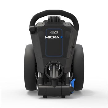 POWAKADDY  MICRA PUSH CART-GUN METAL/BLUE TRIM
